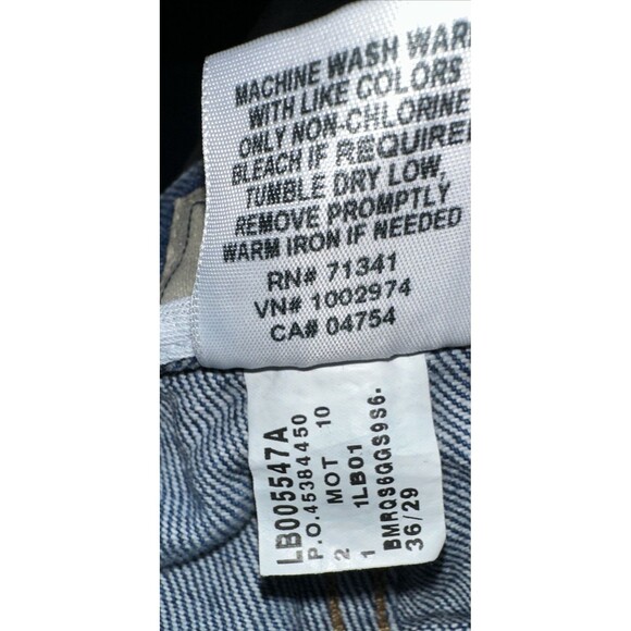 L.L. Bean Men's Comfort Waist Jeans 36x28 Blue Denim Classic Straight Leg - Picture 8 of 13